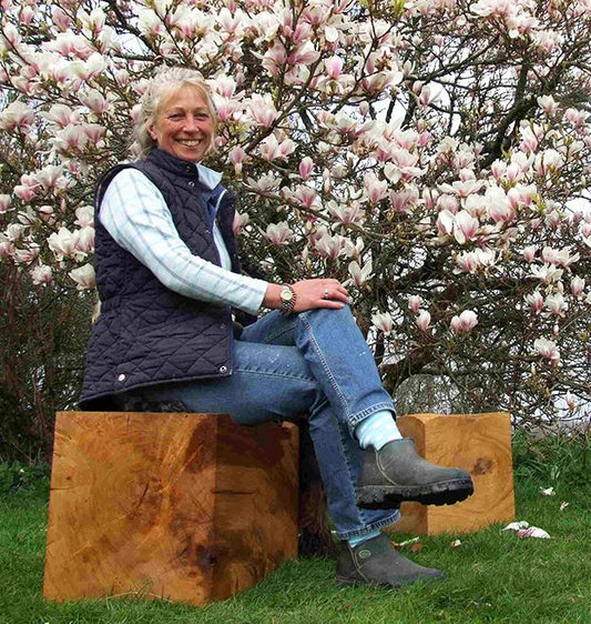 Oak Cube Seat / Side Table