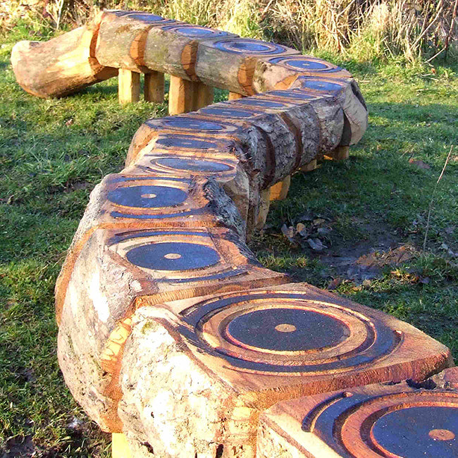 Children's Playground Activity/Play Sculpture Balance Beam Caterpillar