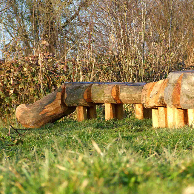 Children's Playground Activity/Play Sculpture Balance Beam Caterpillar