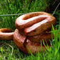 Hand Carved Wooden Snake Garden Sculpture