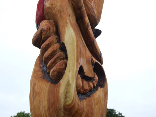 Bug Totem in Western Red Cedar