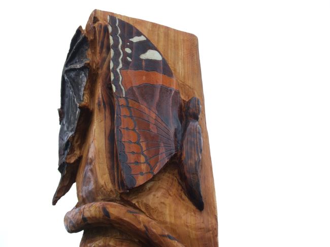 Bug Totem in Western Red Cedar