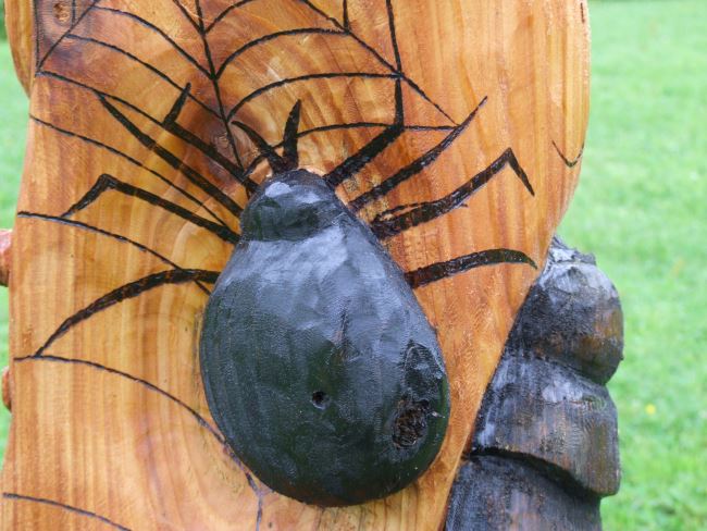 Bug Totem in Western Red Cedar