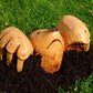Hand Sculpted Wooden Mole Garden Feature