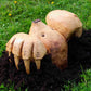 Hand Sculpted Wooden Mole Garden Feature