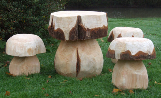 Mushroom Table and Seat Set - Medium