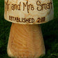 Wooden Mushroom Seats - Wedding Range Personalised Wedding Gift