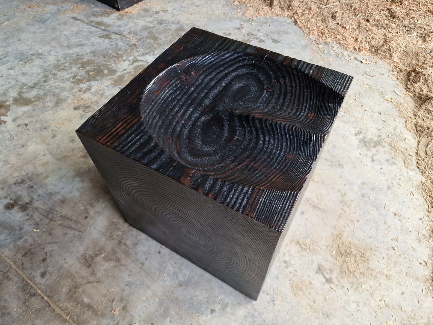Cube Seat Burnt Effect
