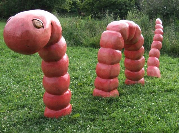 Worm Playground / Garden Sculpture – forestcrafts.uk