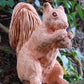 Sitting Squirrel Wooden Garden Sculpture