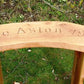 Curved Oak Memorial Bench - 4ft