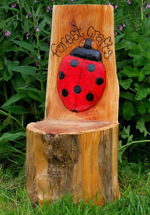 Storytelling Log with Ladybug Design